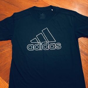 Adidas shirt w metallic logo